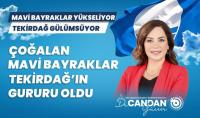 CANDAN BAŞKAN: "ÇOĞALAN MAVİ BAYRAKLAR TEKİRDAĞ